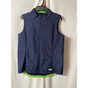 Wrangler The Ultimate Riding Shirt Western Equestrian Navy Vest Medium